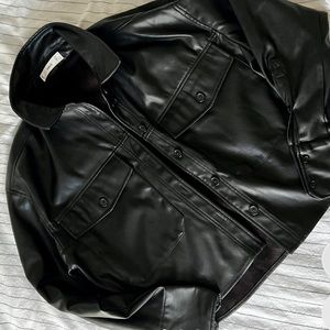 asos leather jacket